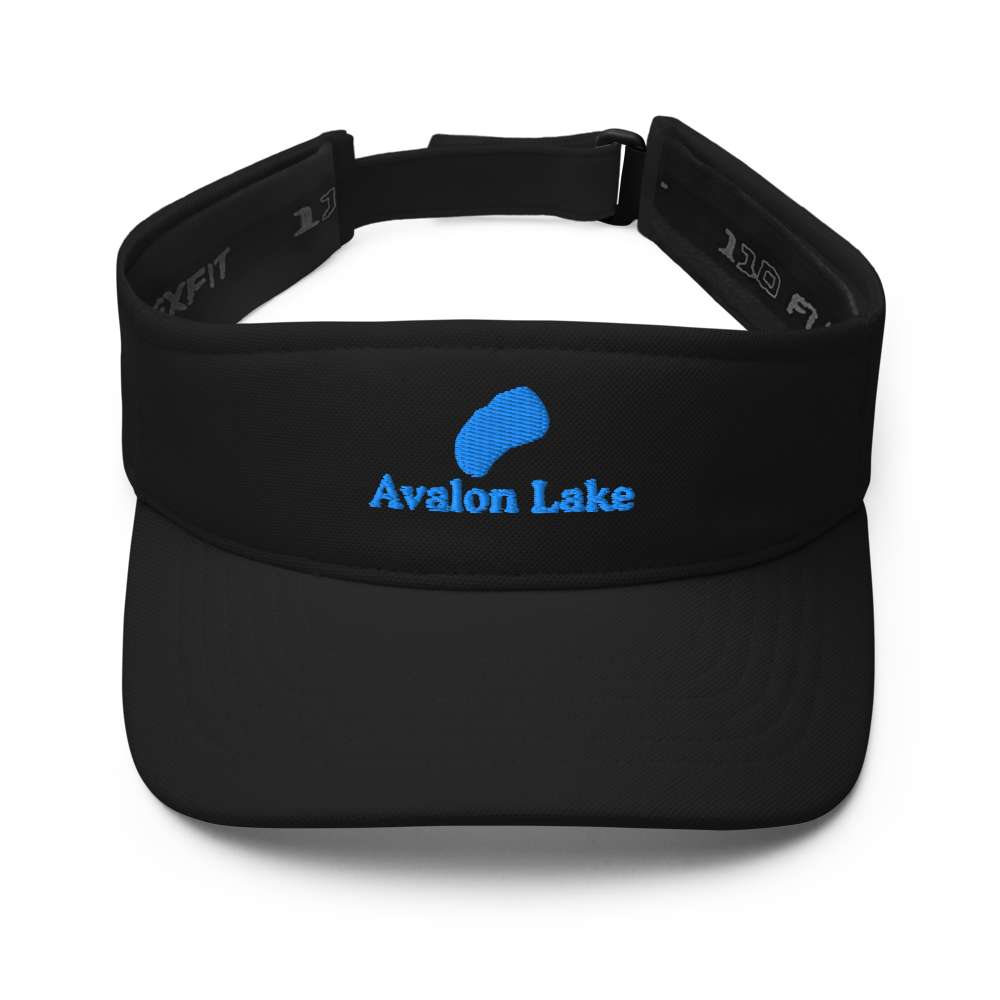 Avalon Lake Visor with embroidered artwork & adjustable velcro strap