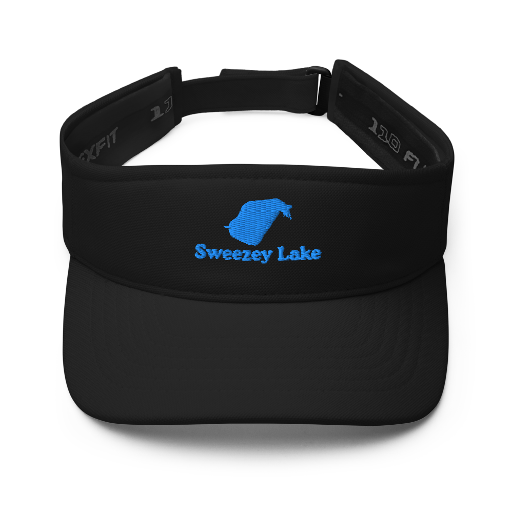 Sweezey Lake Visor with embroidered artwork & adjustable velcro strap