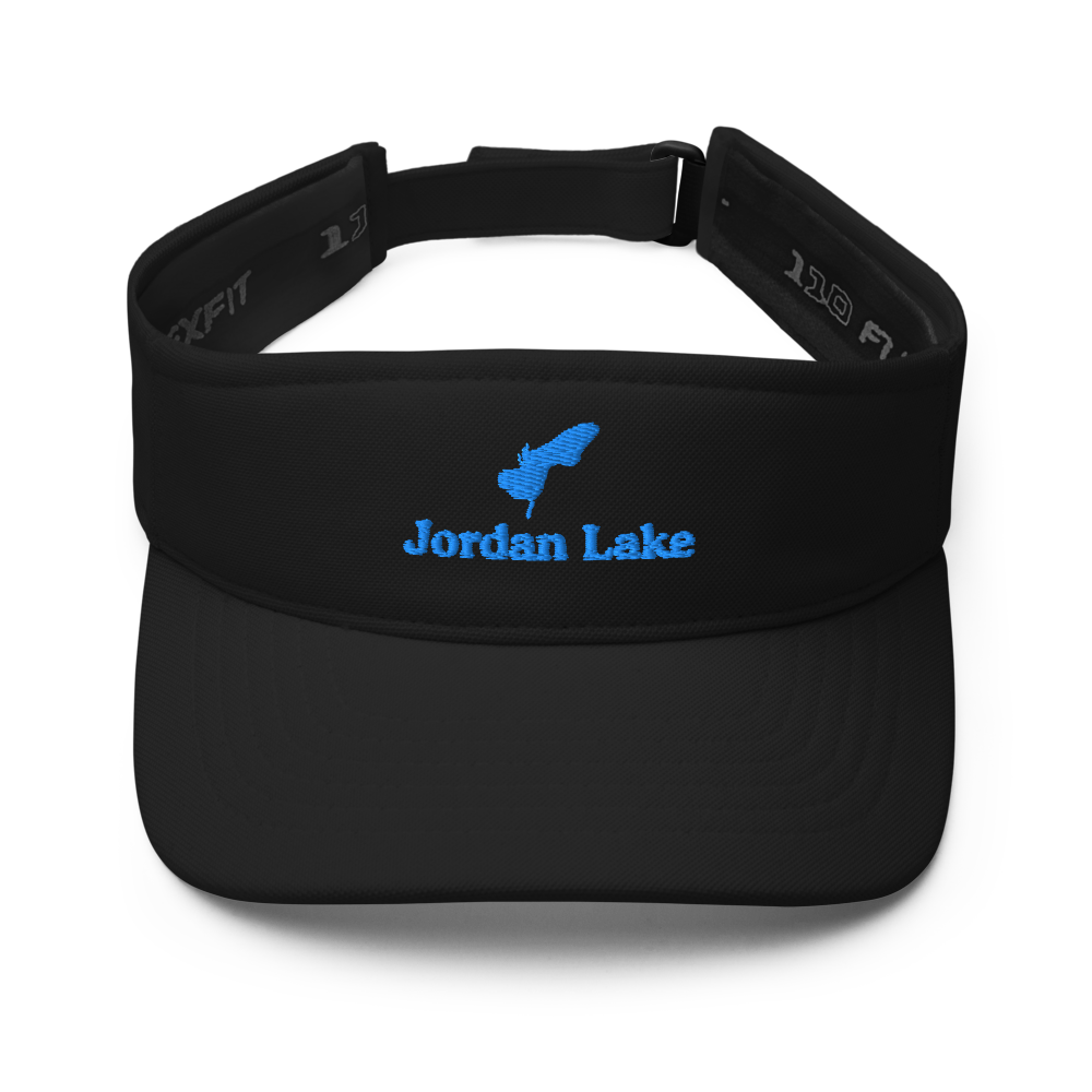Jordan Lake Visor with embroidered artwork & adjustable velcro strap
