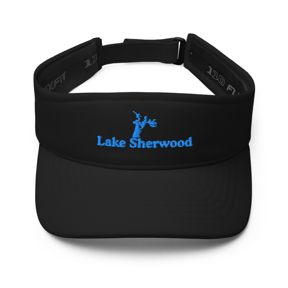 Lake Sherwood Visor with embroidered artwork & adjustable velcro strap