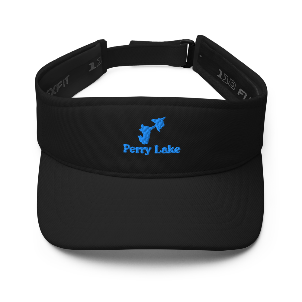 Perry Lake Visor with embroidered artwork & adjustable velcro strap