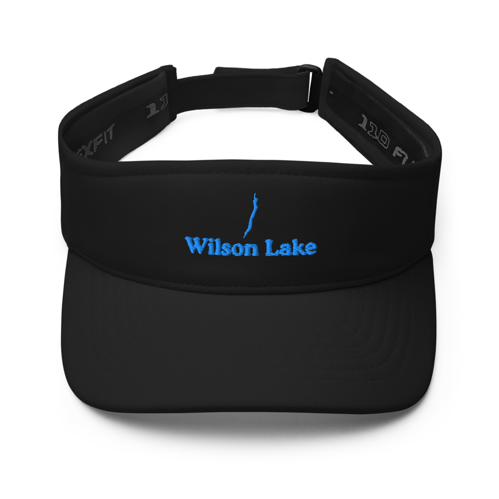 Wilson Lake Visor with embroidered artwork & adjustable velcro strap