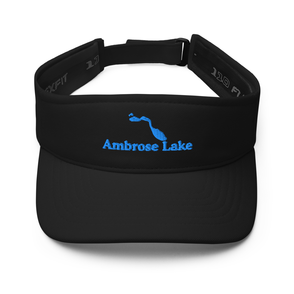 Ambrose Lake Visor with embroidered artwork & adjustable velcro strap