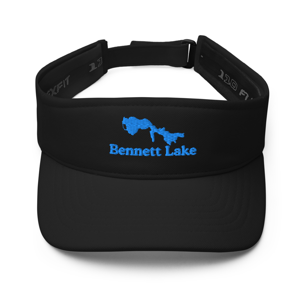 Bennett Lake Visor with embroidered artwork & adjustable velcro strap