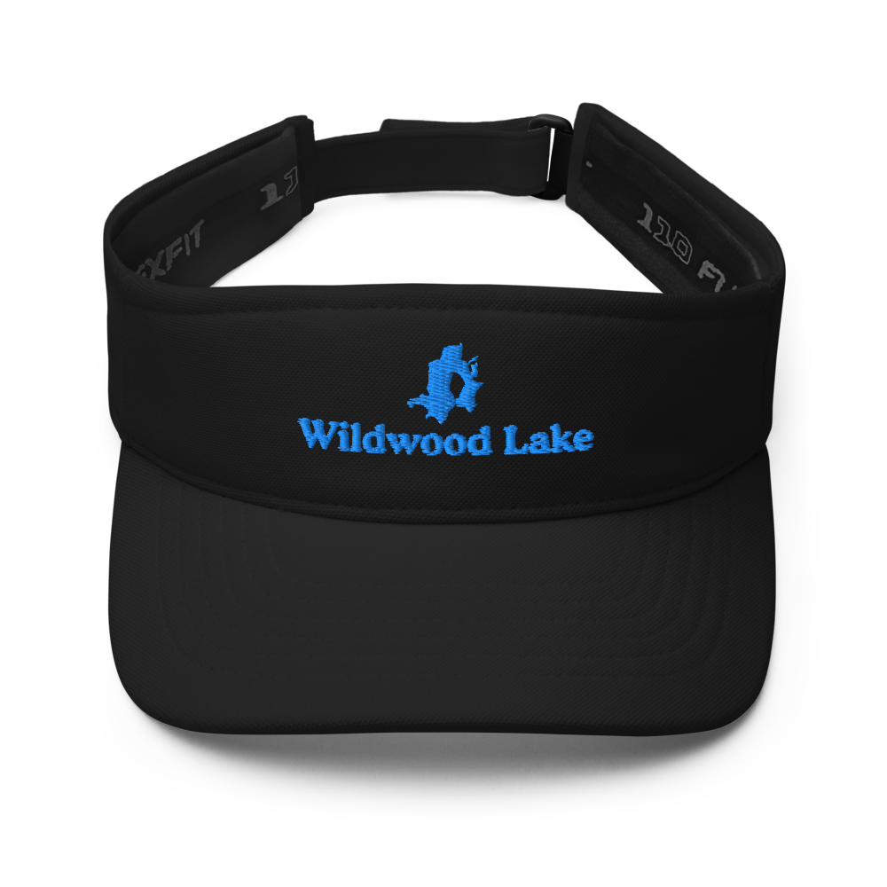 Wildwood Lake Visor with embroidered artwork & adjustable velcro strap