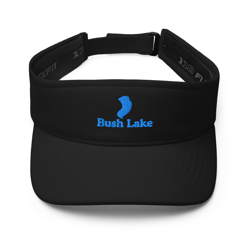 Bush Lake Visor with embroidered artwork & adjustable velcro strap