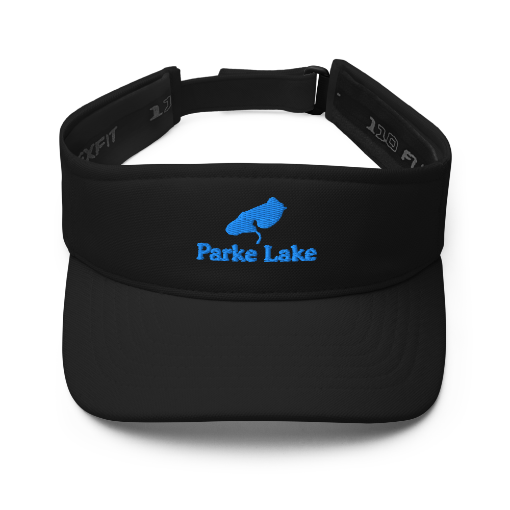 Parke Lake Visor with embroidered artwork & adjustable velcro strap