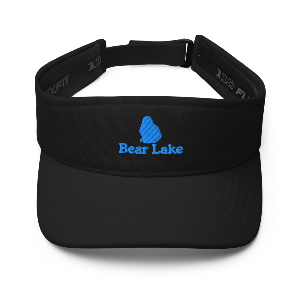 Bear Lake Visor with embroidered artwork & adjustable velcro strap