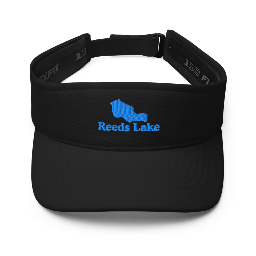 Reeds Lake Visor with embroidered artwork & adjustable velcro strap