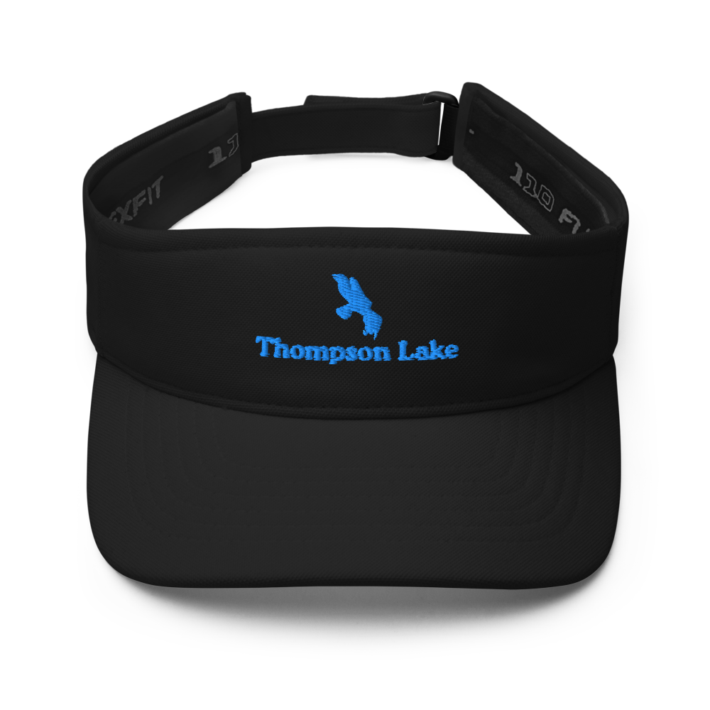 Thompson Lake Visor with embroidered artwork & adjustable velcro strap