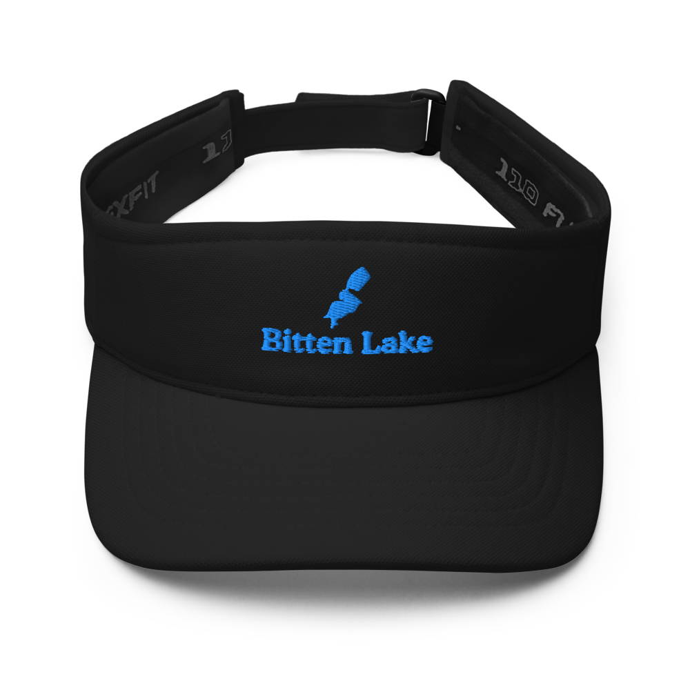 Bitten Lake Visor with embroidered artwork & adjustable velcro strap