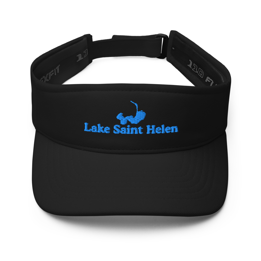 Lake Saint Helen Visor with embroidered artwork & adjustable velcro strap