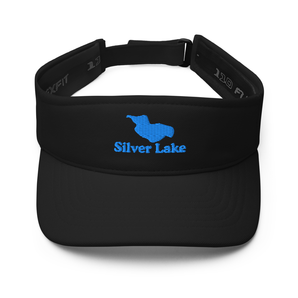 Silver Lake Visor with embroidered artwork & adjustable velcro strap