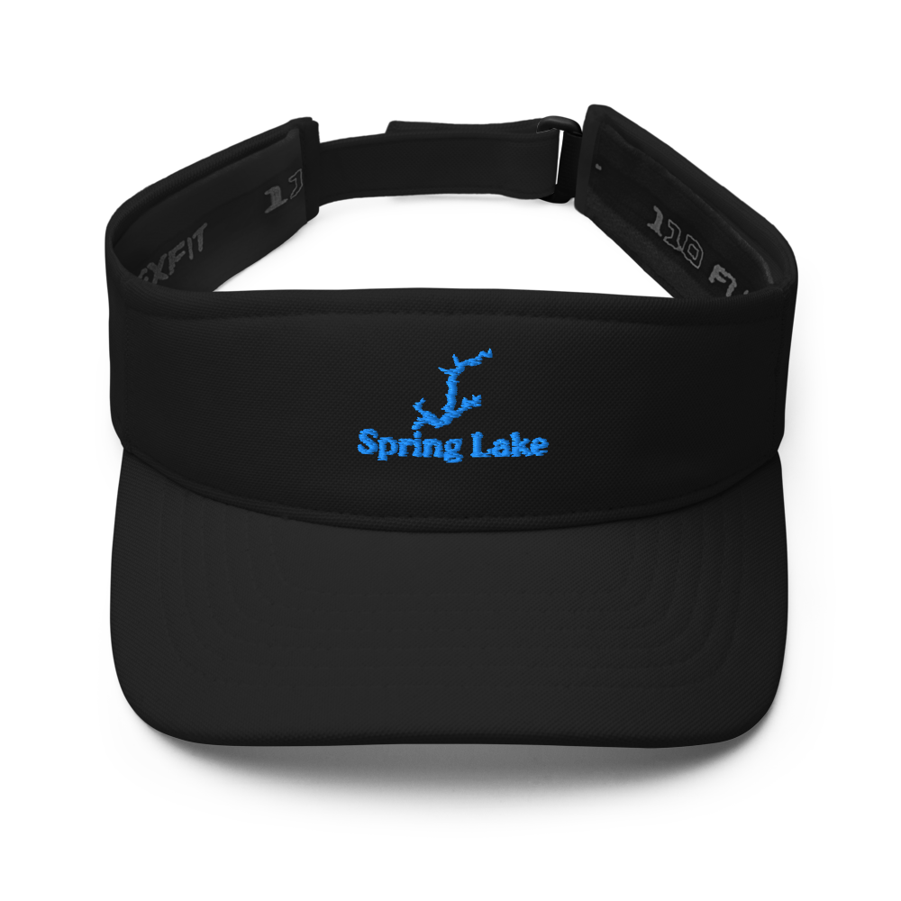 Spring Lake Visor with embroidered artwork & adjustable velcro strap