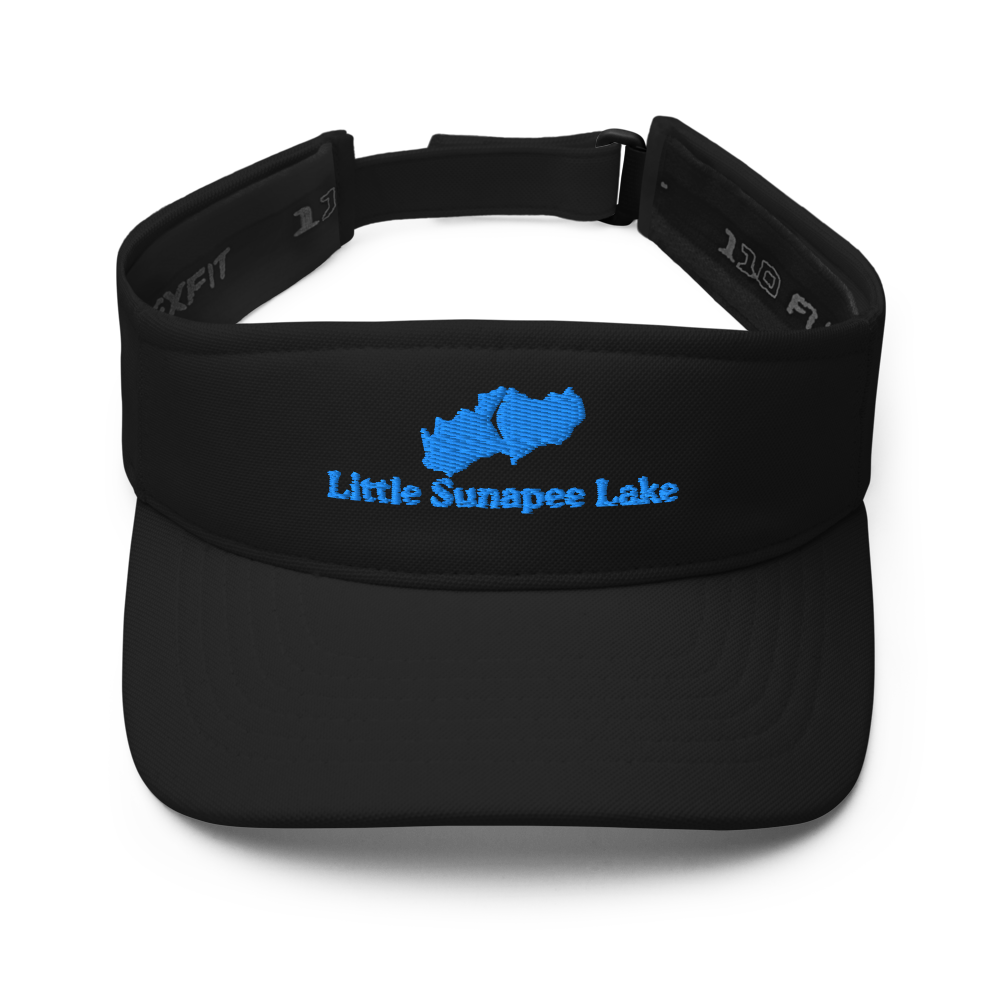 Little Sunapee Lake Visor with embroidered artwork & adjustable velcro strap