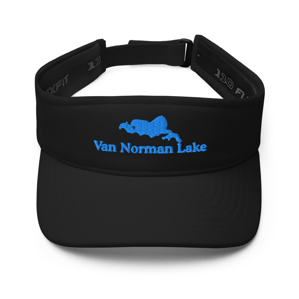 Van Norman Lake Visor with embroidered artwork & adjustable velcro strap