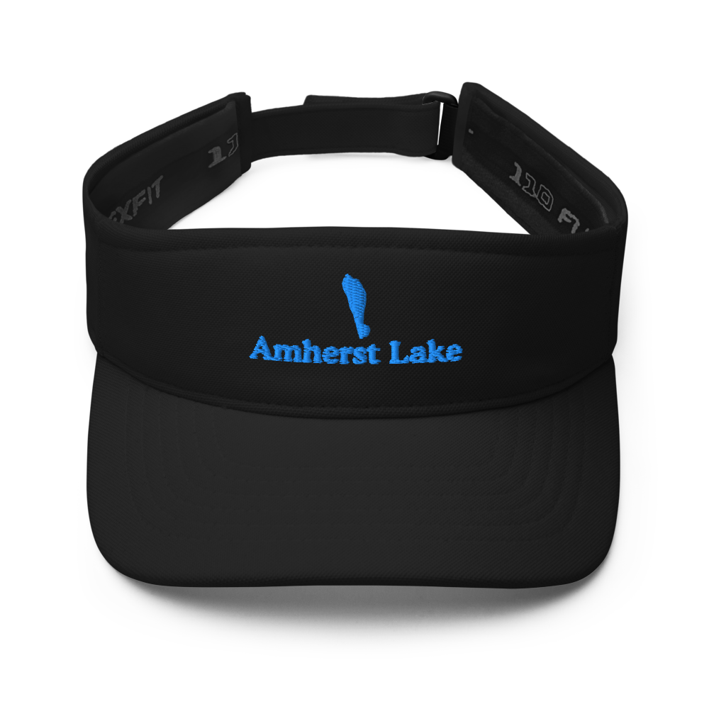 Amherst Lake Visor with embroidered artwork & adjustable velcro strap