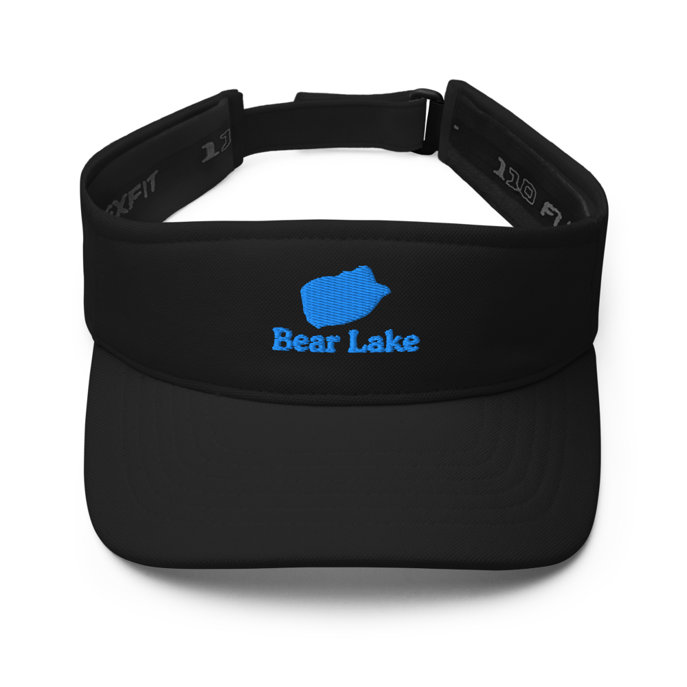 Bear Lake Visor with embroidered artwork & adjustable velcro strap