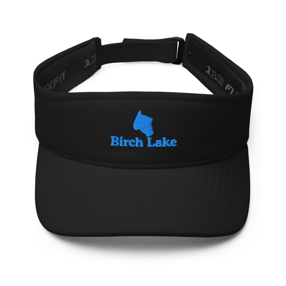 Birch Lake Visor with embroidered artwork & adjustable velcro strap