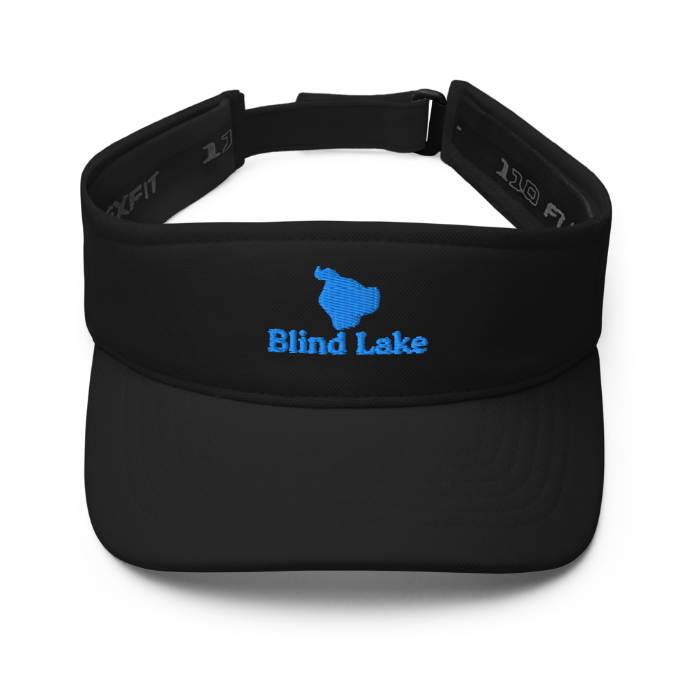 Blind Lake Visor with embroidered artwork & adjustable velcro strap