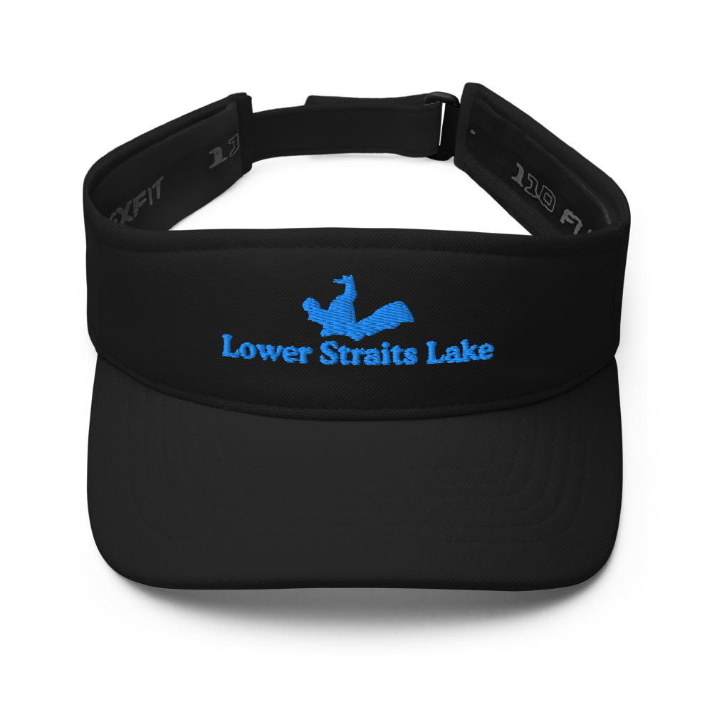 Lower Straits Lake Visor with embroidered artwork & adjustable velcro strap
