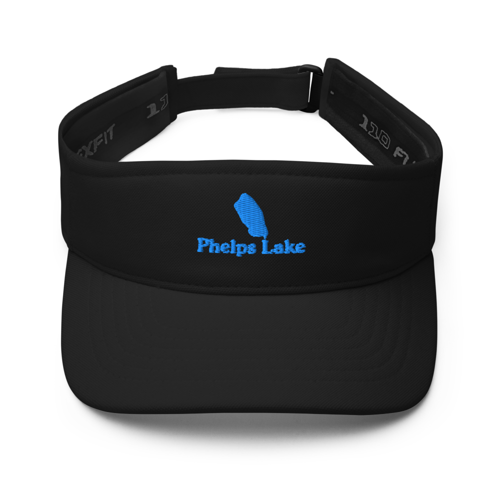 Phelps Lake Visor with embroidered artwork & adjustable velcro strap