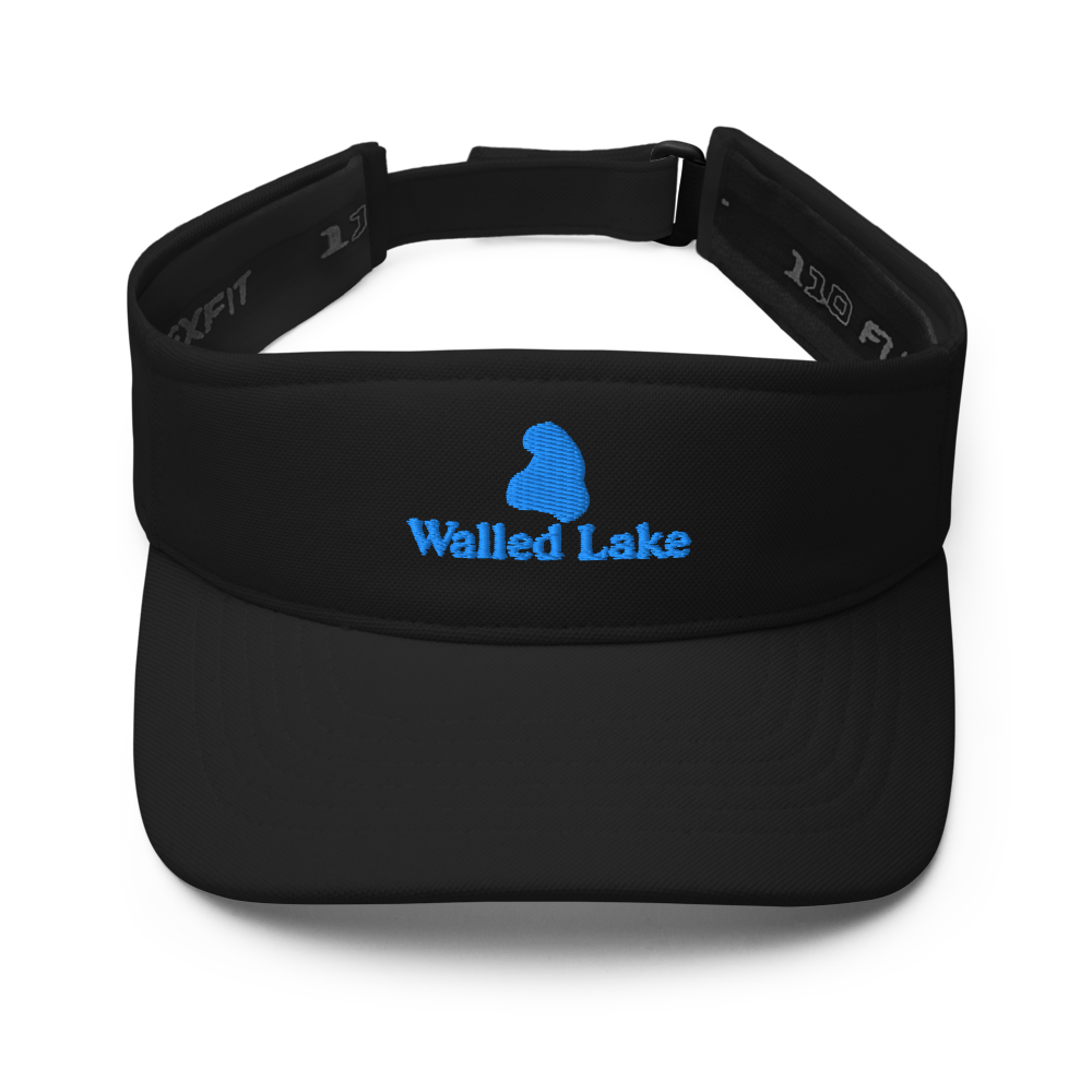 Walled Lake Visor with embroidered artwork & adjustable velcro strap
