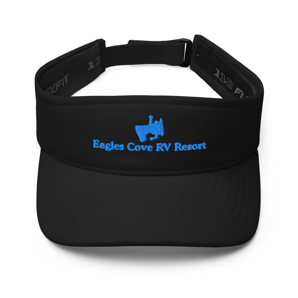 Eagles Cove RV Resort Visor with embroidered artwork & adjustable velcro strap