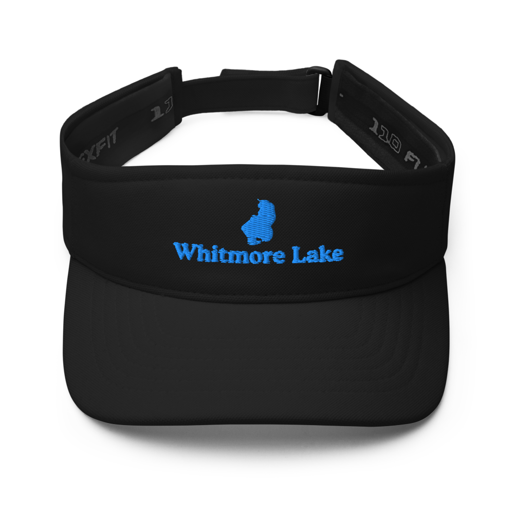 Whitmore Lake Visor with embroidered artwork & adjustable velcro strap