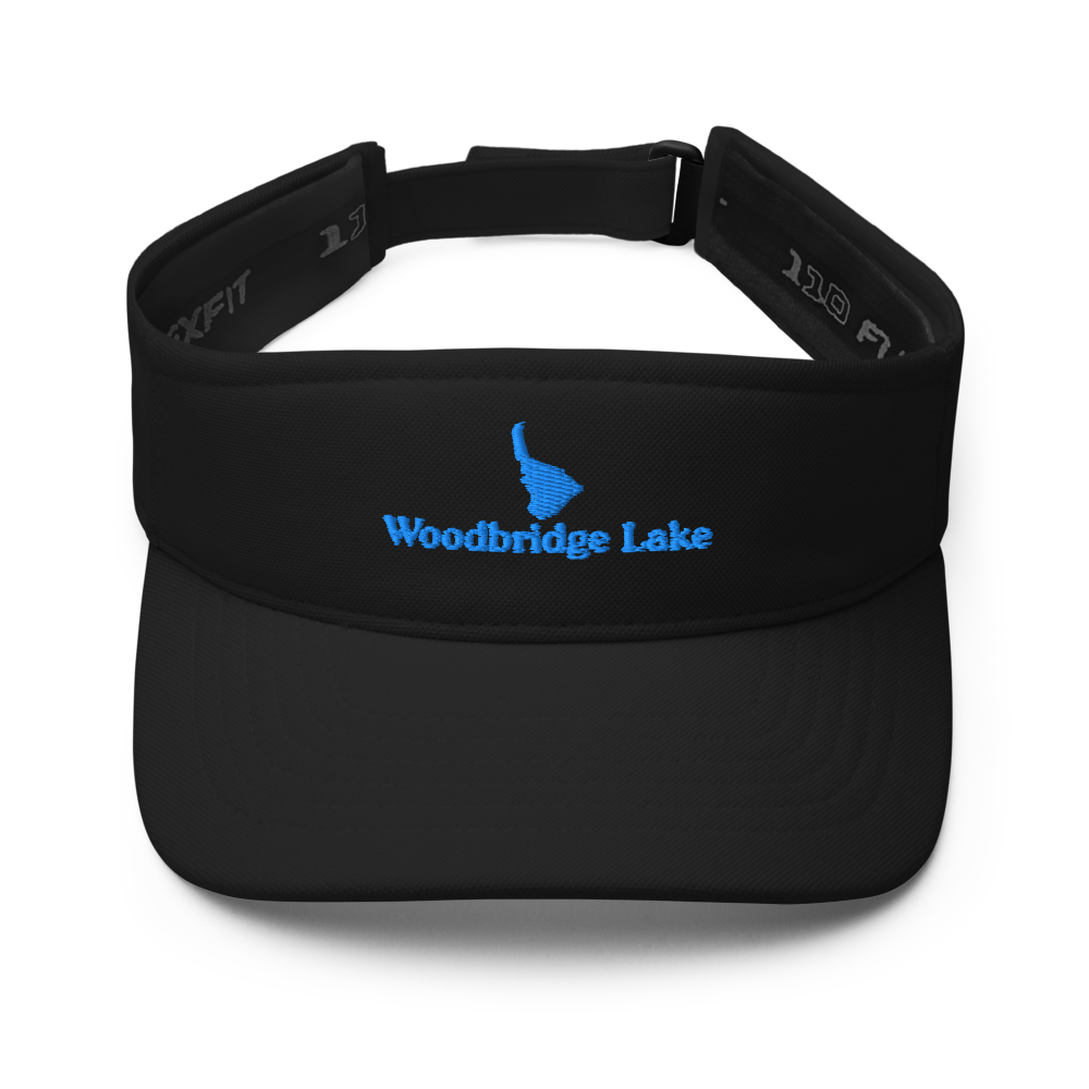 Woodbridge Lake Visor with embroidered artwork & adjustable velcro strap