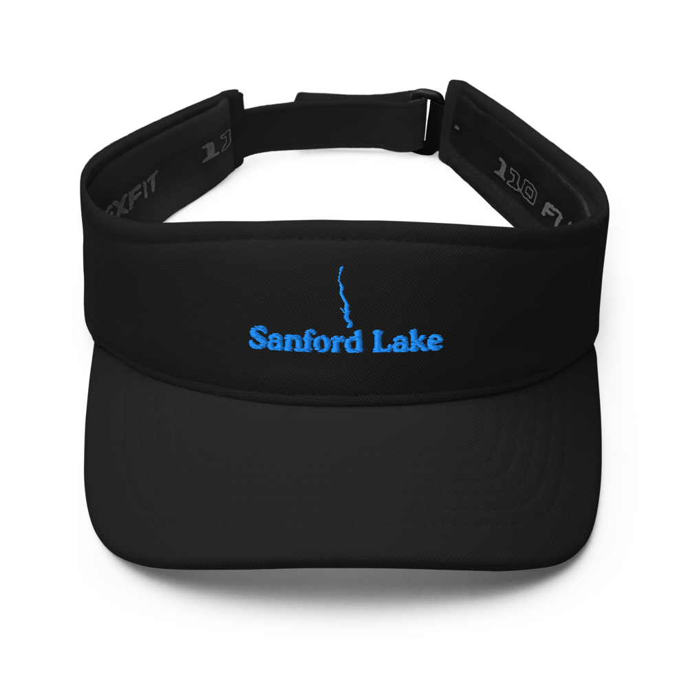 Sanford Lake Visor with embroidered artwork & adjustable velcro strap