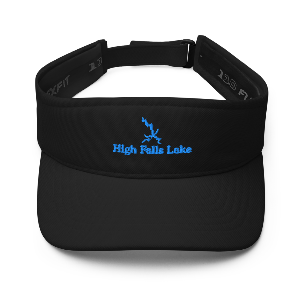 High Falls Lake Visor with embroidered artwork & adjustable velcro strap