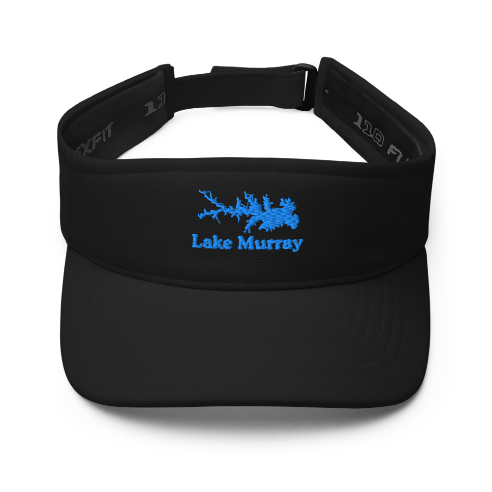 Lake Murray Visor with embroidered artwork & adjustable velcro strap