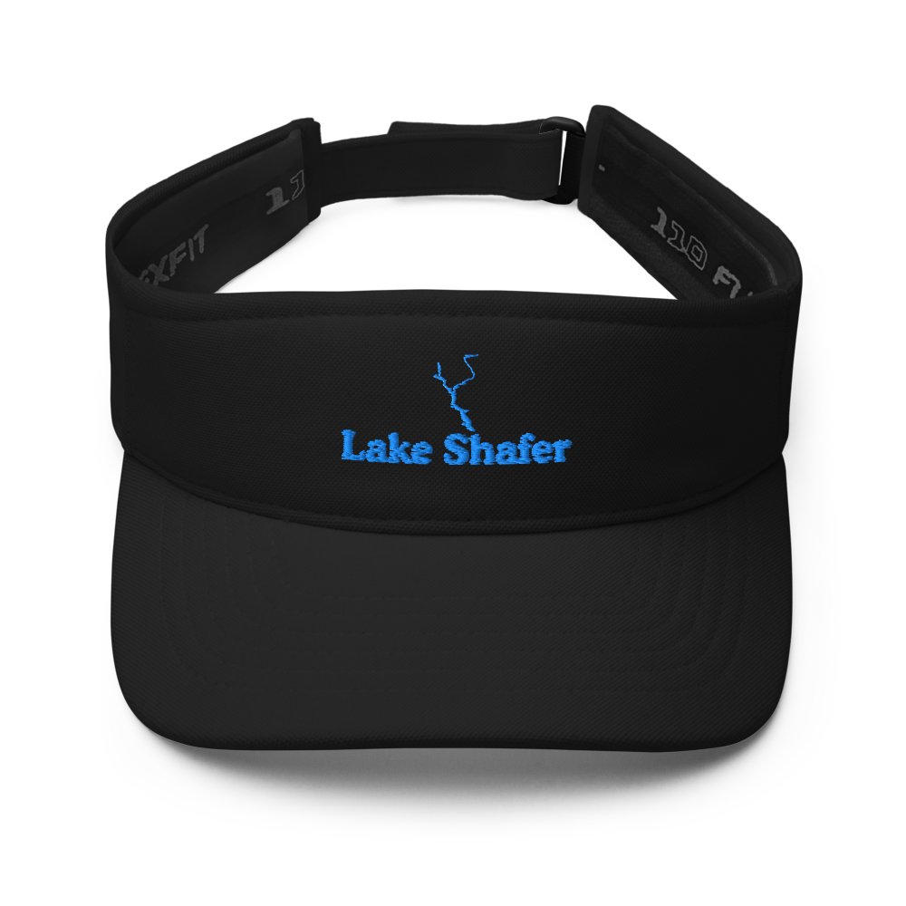 Lake Shafer Visor with embroidered artwork & adjustable velcro strap
