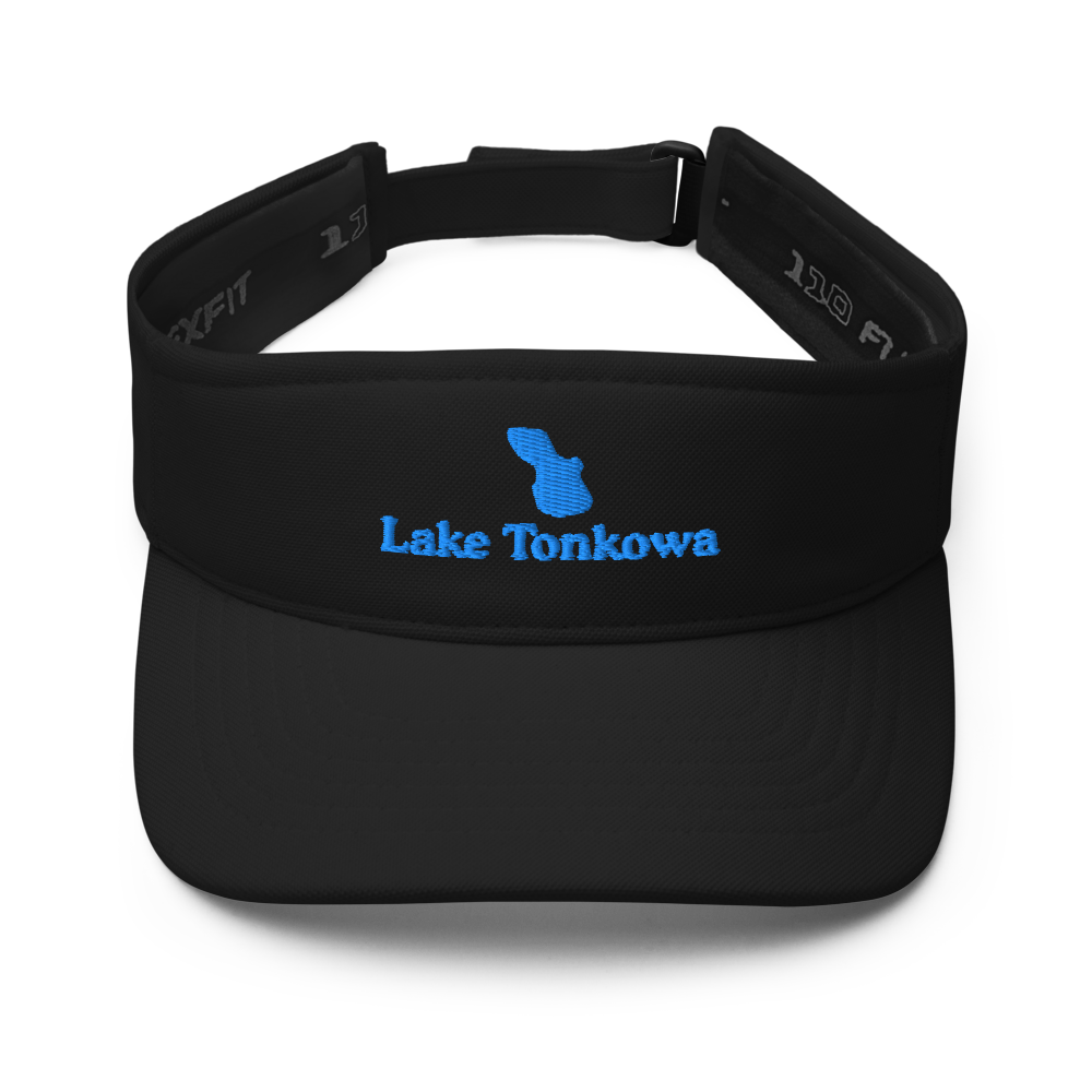 Lake Tonkowa Visor with embroidered artwork & adjustable velcro strap