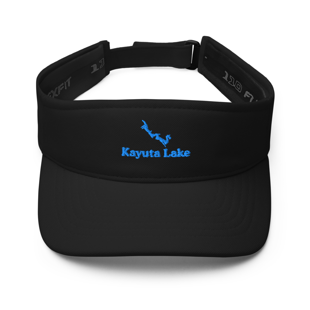 Kayuta Lake Visor with embroidered artwork & adjustable velcro strap
