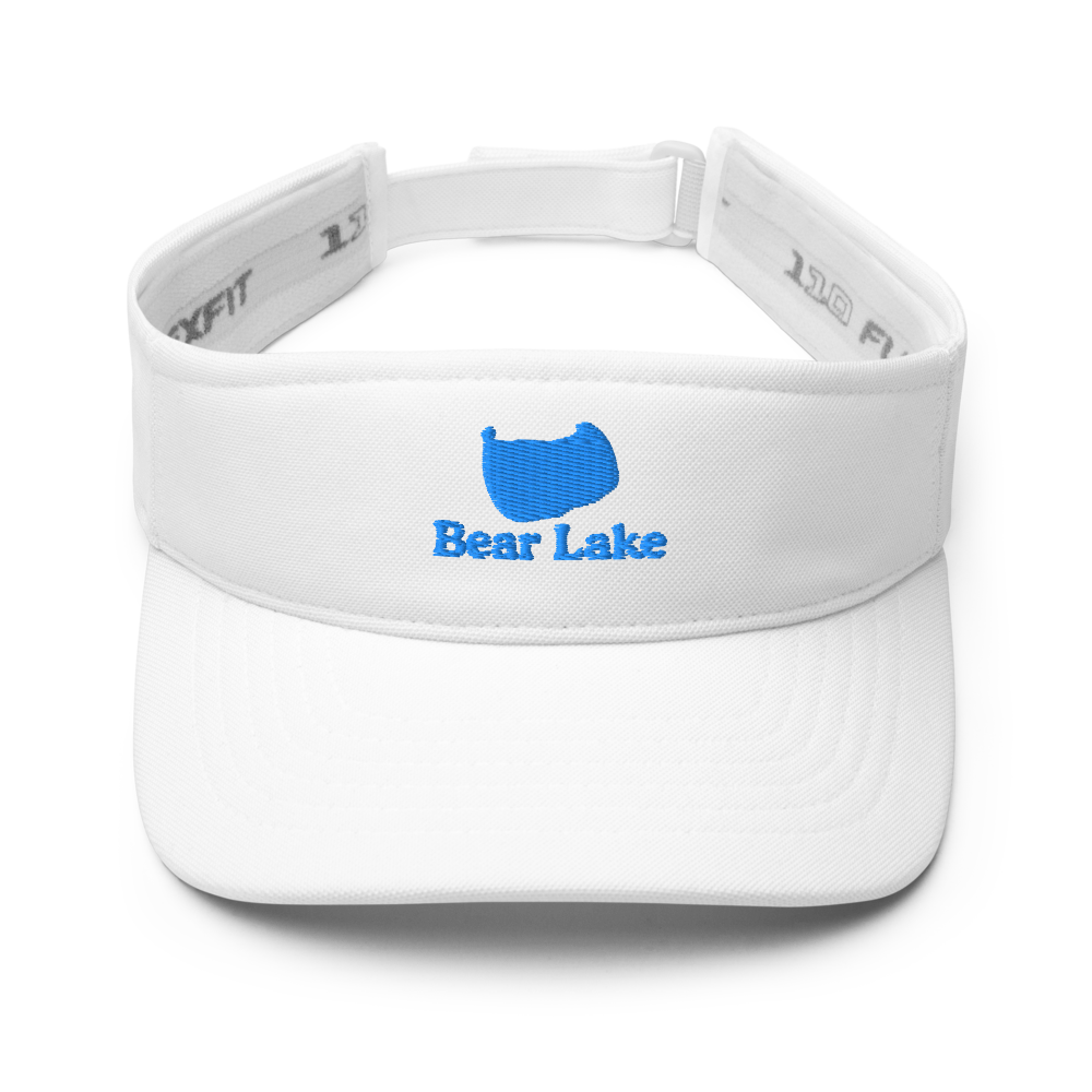 Bear Lake Visor with embroidered artwork & adjustable velcro strap