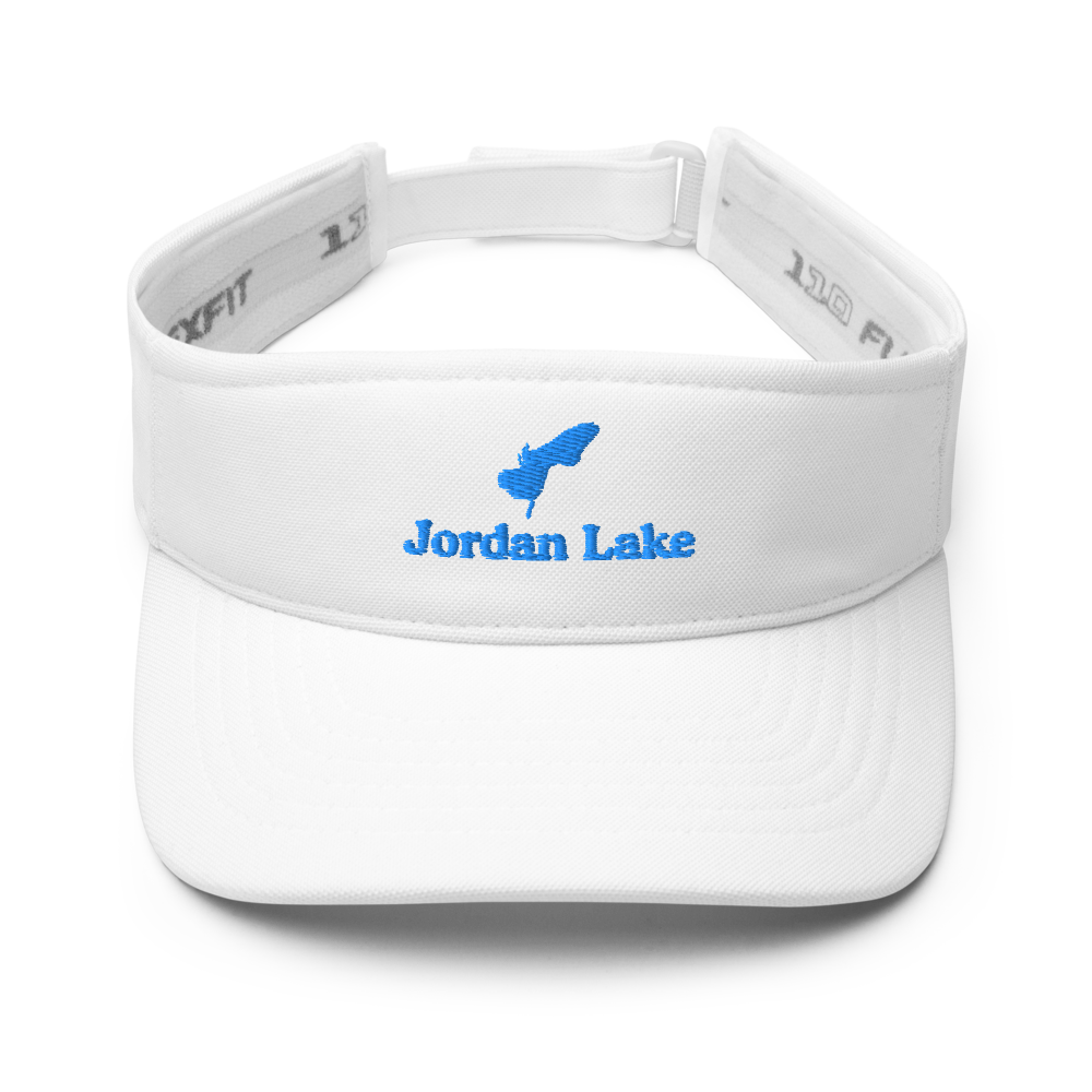 Jordan Lake Visor with embroidered artwork & adjustable velcro strap