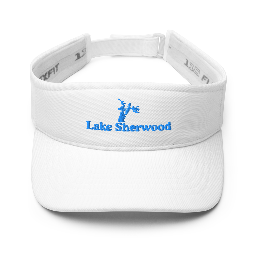 Lake Sherwood Visor with embroidered artwork & adjustable velcro strap