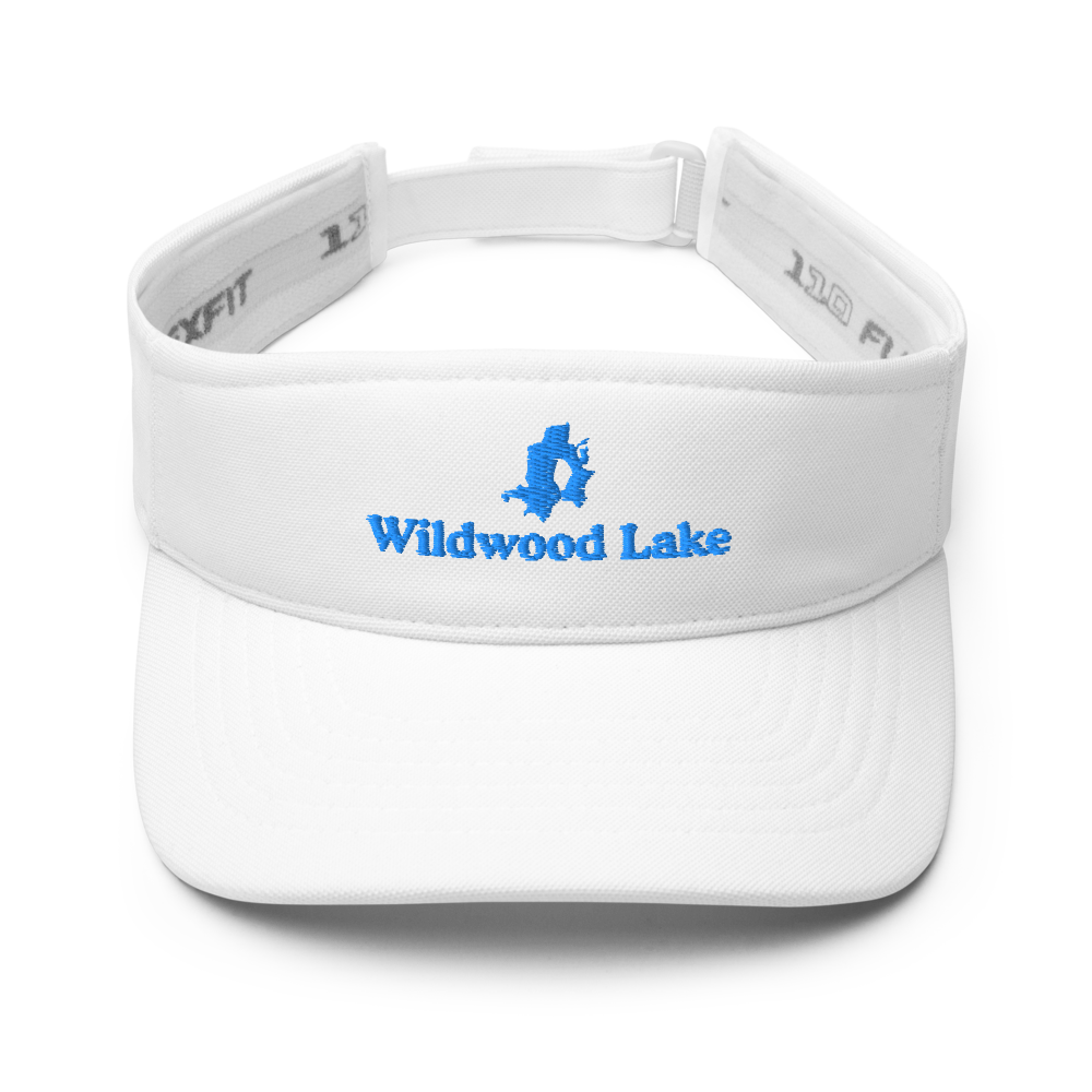 Wildwood Lake Visor with embroidered artwork & adjustable velcro strap