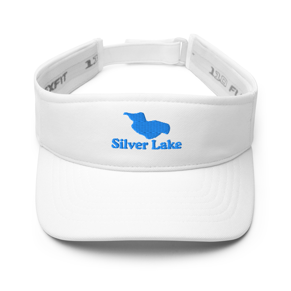 Silver Lake Visor with embroidered artwork & adjustable velcro strap