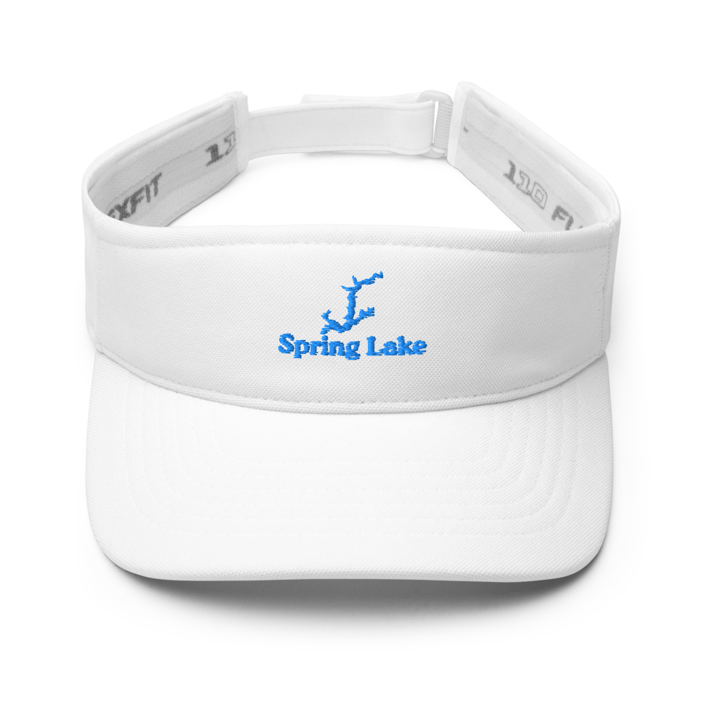Spring Lake Visor with embroidered artwork & adjustable velcro strap