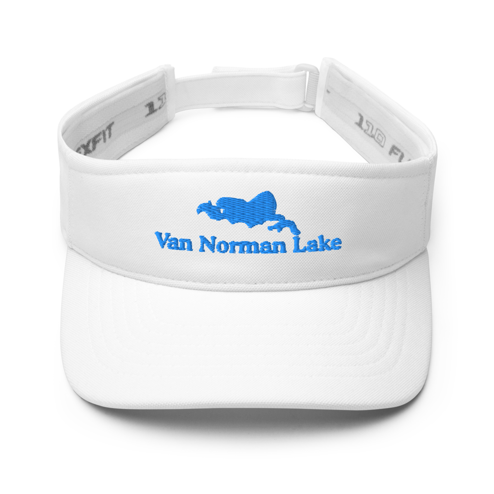 Van Norman Lake Visor with embroidered artwork & adjustable velcro strap