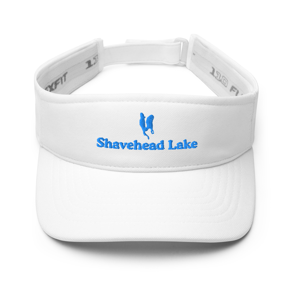 Shavehead Lake Visor with embroidered artwork & adjustable velcro strap