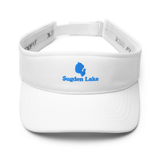 Sugden Lake Visor with embroidered artwork & adjustable velcro strap