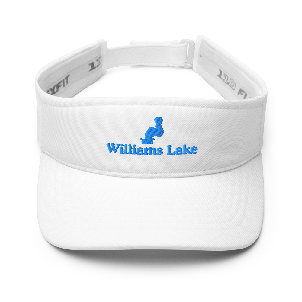 Williams Lake Visor with embroidered artwork & adjustable velcro strap