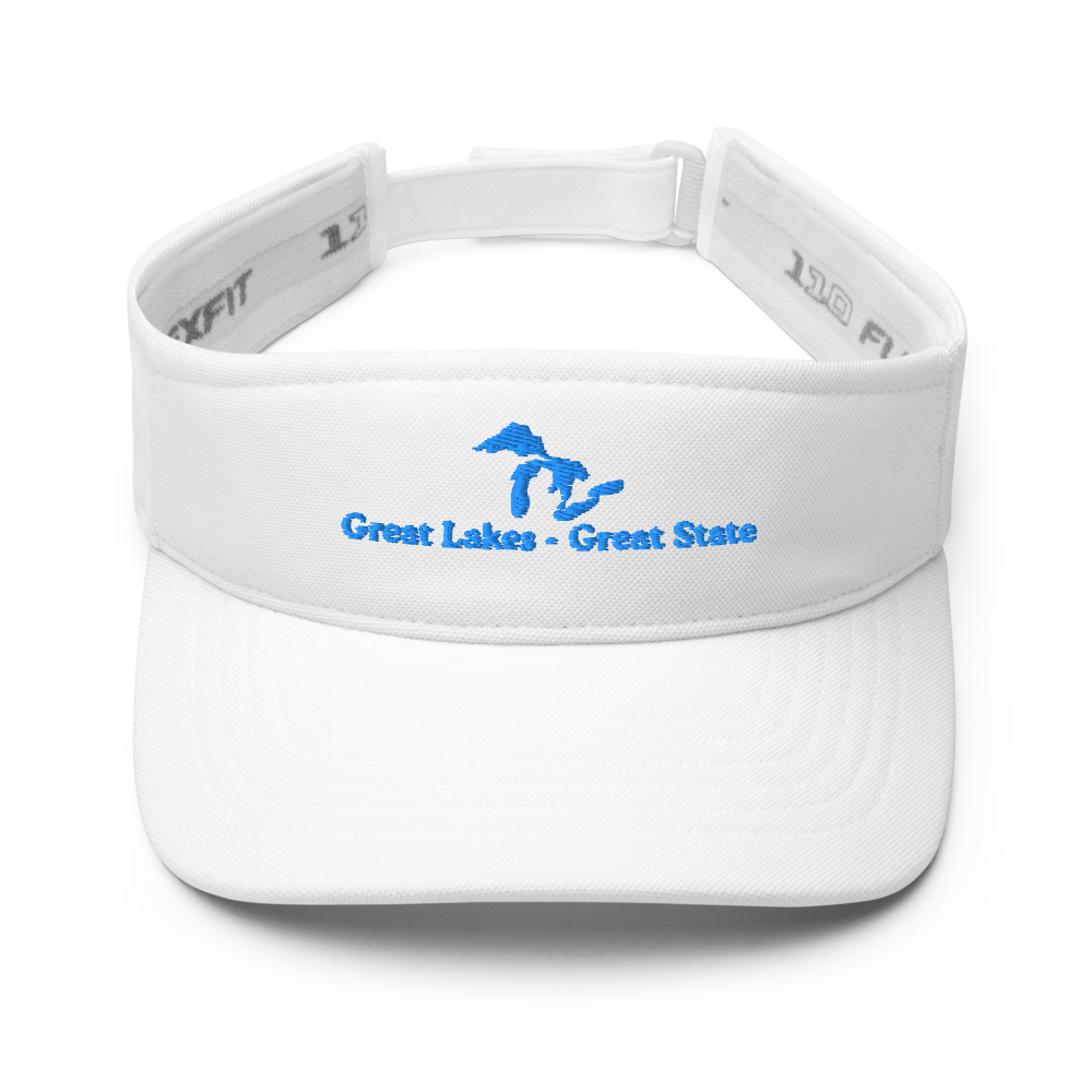 Great Lakes - Great State Visor with embroidered artwork & adjustable velcro strap