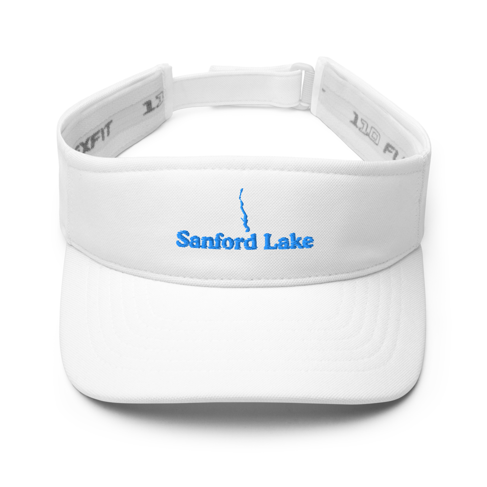 Sanford Lake Visor with embroidered artwork & adjustable velcro strap