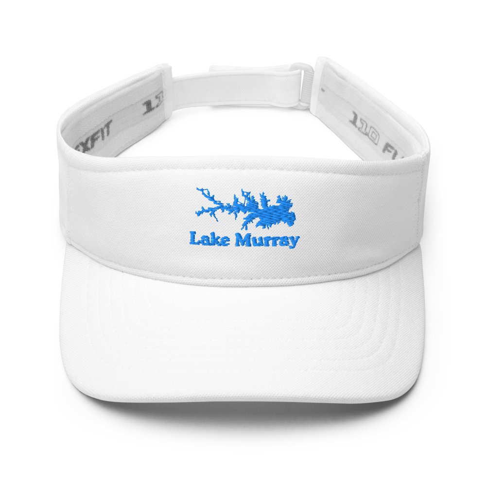 Lake Murray Visor with embroidered artwork & adjustable velcro strap