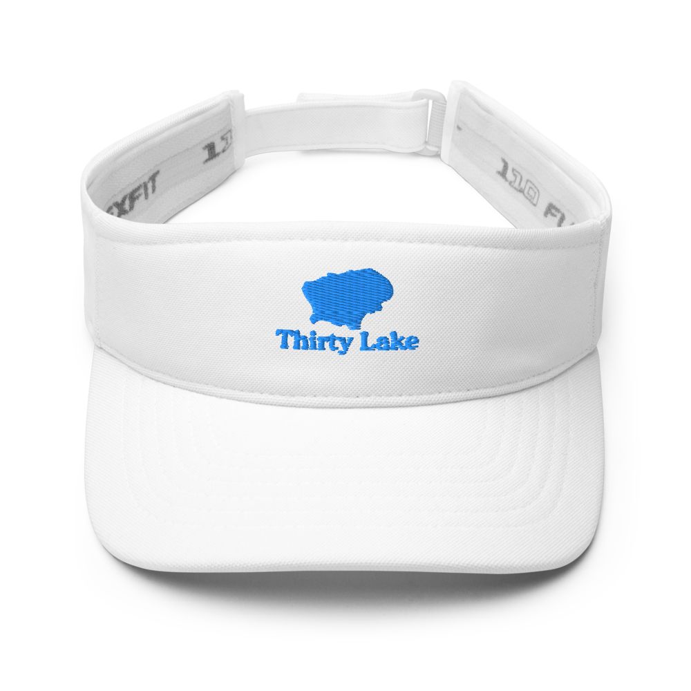 Thirty Lake Visor with embroidered artwork & adjustable velcro strap